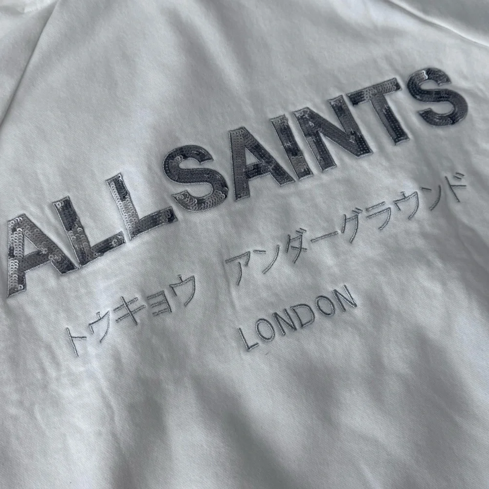 AllSaints White Talon Underground Hoodie - Picture 3 of 14